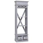 Vidaxl buffet 60x30x180 cm bois d'acajou massif