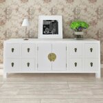 Vidaxl buffet avec 8 tiroirs et 2 portes style asiatique bois Vidaxl buffet avec 8 tiroirs et 2 portes style asiatique bois