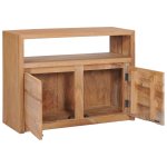 Vidaxl buffet 80 x 30 x 60 cm bois de teck massif