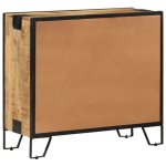 Vidaxl buffet 80x31x71 cm bois de manguier massif brut