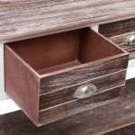 Vidaxl buffet antique marron 115 x 30 x 76 cm bois
