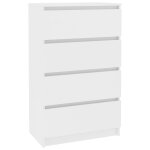 Vidaxl buffet blanc 60x35x98, 5 cm agglom�r�