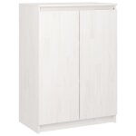Vidaxl buffet blanc 60x36x84 cm bois de pin massif