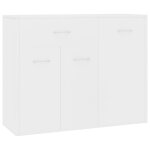 Vidaxl buffet blanc 88x30x70 cm agglomr