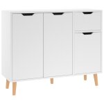 Vidaxl buffet blanc 90x30x72 cm agglom�r�