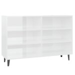 Vidaxl buffet blanc brillant 103, 5x35x70 cm agglom�r�