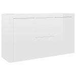 Vidaxl buffet blanc brillant 120x36x69 cm agglom�r�