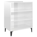 Vidaxl buffet blanc brillant 57x35x70 cm agglom�r�
