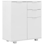 Vidaxl buffet blanc brillant 71 x 35 x 76 cm agglomr