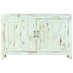 Vidaxl buffet bleu clair 110 x 35 x 70 cm bois de manguier massif