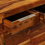 Vidaxl buffet bois massif de sesham 160 x 35 x 75 cm