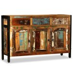Vidaxl buffet bois de récupération massif 120 x 35 x 76 cm Vidaxl buffet bois de récupération massif 120 x 35 x 76 cm