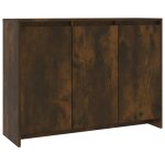 Vidaxl buffet chne fum 102x33x75 cm agglomr