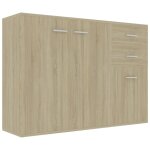 Vidaxl buffet chne sonoma 105x30x75 cm agglomr
