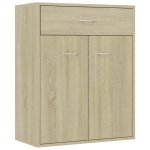 Vidaxl buffet chne sonoma 60x30x75 cm agglomr