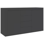 Vidaxl buffet gris 120x36x69 cm aggloméré Vidaxl buffet gris 120x36x69 cm aggloméré