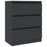 Vidaxl buffet gris 60x33, 5x76 cm agglomr