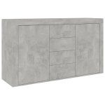 Vidaxl buffet gris béton 120x36x69 cm aggloméré Vidaxl buffet gris béton 120x36x69 cm aggloméré