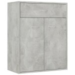 Vidaxl buffet gris b�ton 60 x 30 x 75 cm agglom�r�
