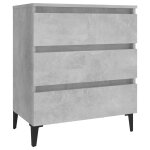 Vidaxl buffet gris bton 60x35x69 cm agglomr