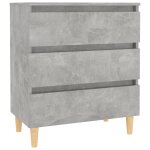 Vidaxl buffet gris b�ton 60x35x69 cm agglom�r�