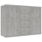Vidaxl buffet gris béton 88x30x65 cm aggloméré Vidaxl buffet gris béton 88x30x65 cm aggloméré
