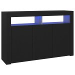 Vidaxl buffet avec lumi�res led noir 115, 5x30x75 cm