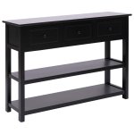 Vidaxl buffet noir 115 x 30 x 76 cm bois Vidaxl buffet noir 115 x 30 x 76 cm bois