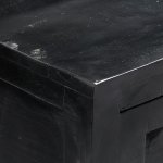 Vidaxl buffet noir 147x40x80 cm bois de manguier massif Vidaxl buffet noir 147x40x80 cm bois de manguier massif