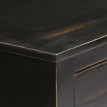 Vidaxl buffet noir 160 x 40 x 80 cm bois de manguier massif Vidaxl buffet noir 160 x 40 x 80 cm bois de manguier massif