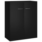 Vidaxl buffet noir 60x30x75 cm aggloméré Vidaxl buffet noir 60x30x75 cm aggloméré