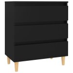 Vidaxl buffet noir 60x35x69 cm agglom�r�