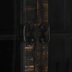Vidaxl buffet noir 90 x 40 x 80 cm bois de manguier massif Vidaxl buffet noir 90 x 40 x 80 cm bois de manguier massif