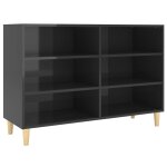 Vidaxl buffet noir brillant 103, 5x35x70 cm aggloméré Vidaxl buffet noir brillant 103, 5x35x70 cm aggloméré