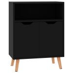 Vidaxl buffet noir brillant 60x30x72 cm aggloméré Vidaxl buffet noir brillant 60x30x72 cm aggloméré