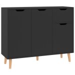 Vidaxl buffet noir brillant 90x30x72 cm aggloméré Vidaxl buffet noir brillant 90x30x72 cm aggloméré