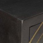 Vidaxl buffet noir et doré 60 x 30 x 75 cm bois de manguier massif Vidaxl buffet noir et doré 60 x 30 x 75 cm bois de manguier massif