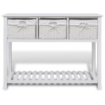 Vidaxl buffet de rangement blanc Vidaxl buffet de rangement blanc