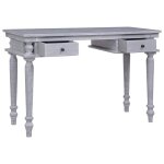 Vidaxl bureau 115x50x78 cm bois d'acajou massif