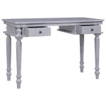 Vidaxl bureau 120x50x78 cm bois d'acajou massif