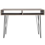Vidaxl bureau avec 2 compartiments gris Vidaxl bureau avec 2 compartiments gris