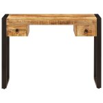 Vidaxl bureau avec 2 tiroirs 110x50x77 cm bois solide de manguier Vidaxl bureau avec 2 tiroirs 110x50x77 cm bois solide de manguier