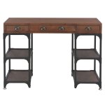 Vidaxl bureau avec 3 tiroirs 110x50x78 cm bois de sapin massif