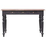 Vidaxl bureau avec 3 tiroirs 117x57x75 cm bois d'acajou massif