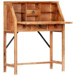 Vidaxl bureau 90x40x107 cm bois d'acacia massif