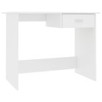 Vidaxl bureau blanc 100 x 50 x 76 cm agglomr