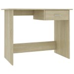 Vidaxl bureau chne sonoma 100 x 50 x 76 cm agglomr