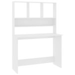 Vidaxl bureau avec étagères blanc 110 x 45 x 157 cm aggloméré Vidaxl bureau avec étagères blanc 110 x 45 x 157 cm aggloméré