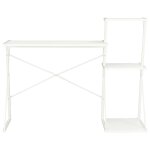 Vidaxl bureau avec tagre blanc 116x50x93 cm