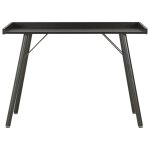 Vidaxl bureau noir 90x50x79 cm